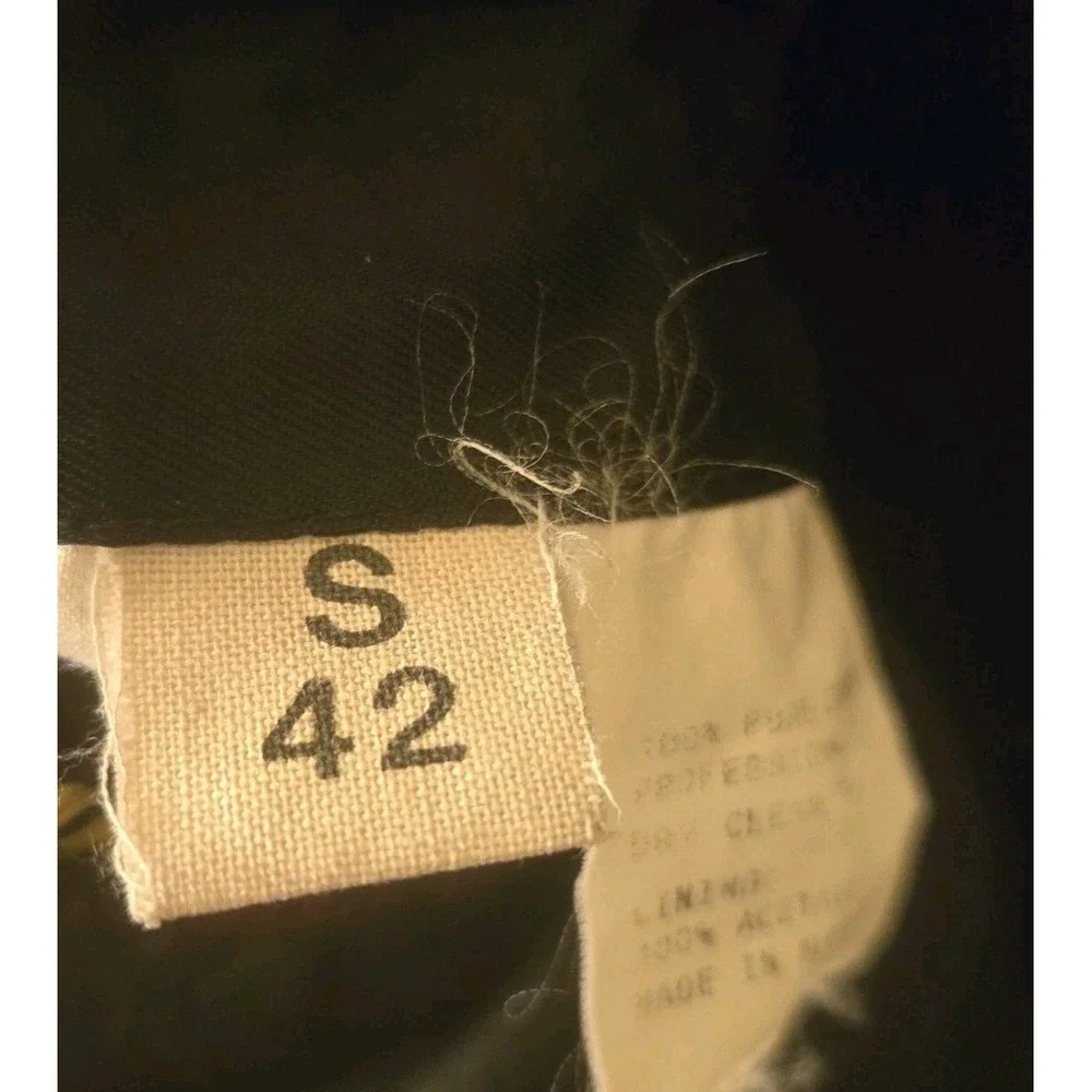 S&K Famous Brands Italian Cashmere‎ Black Sport Coat Jacket 42 Short